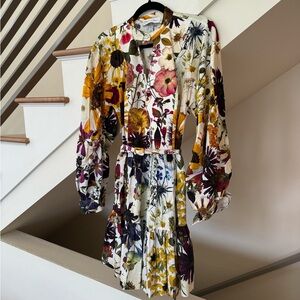 Oscar De La Renta Floral Dress